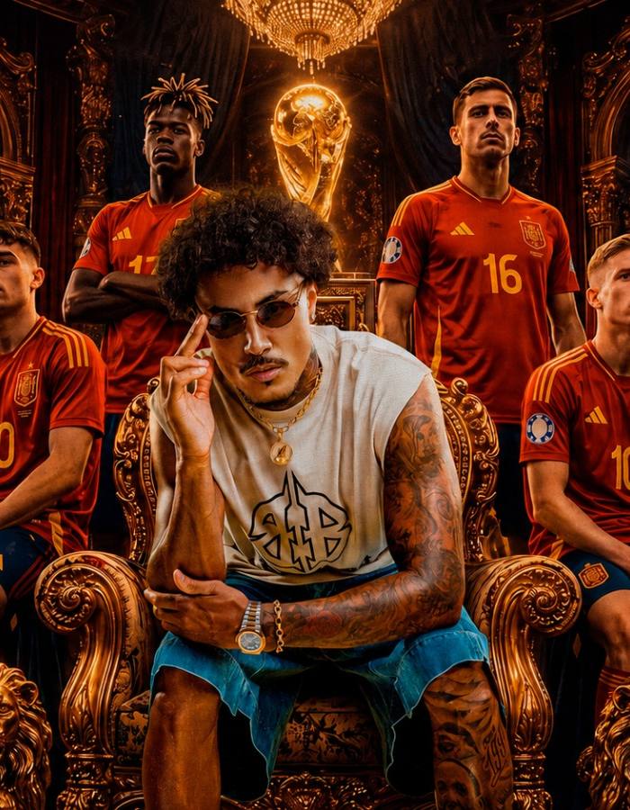 Hit de MC Livinho embala festa da seleção espanhola