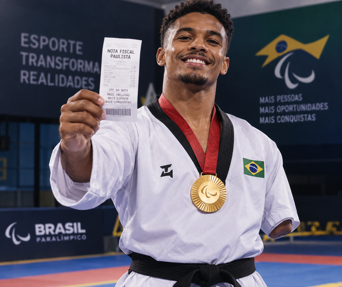 Saiba como sua nota fiscal pode colaborar para o Brasil conquistar medalhas nos Jogos Paralímpicos de Los Angeles 2028